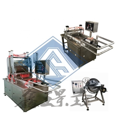 半自動 500 kg ソフト 砂糖 キャンディー 販売機 キャンディー 製造用のロリポップ 製造機